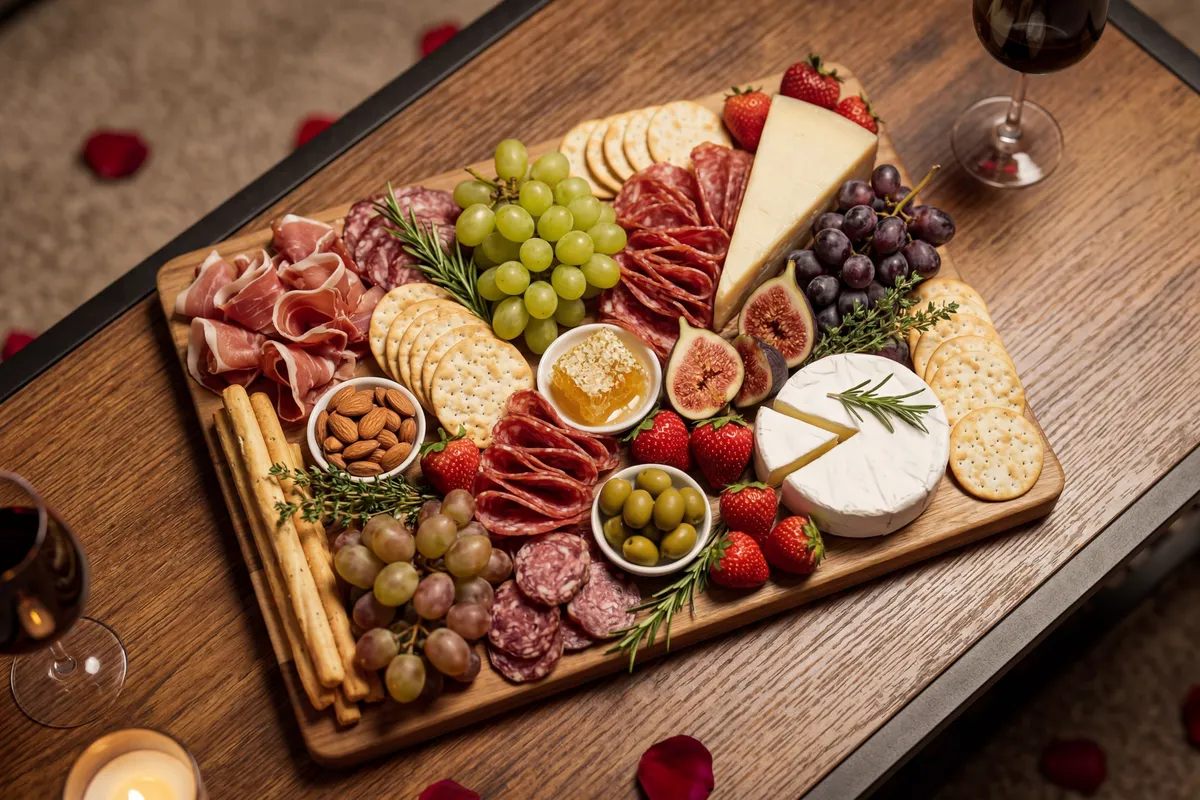 Charcuterie board for couples getaway near Atlanta