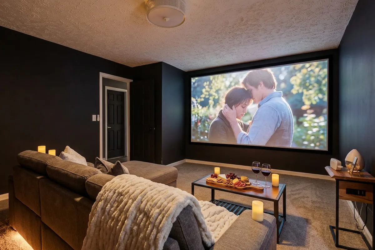 Private movie room for date night in Douglasville, GA